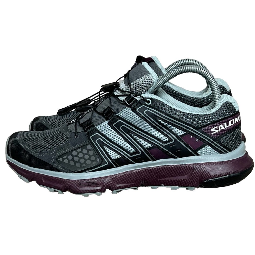 Salomon Womens XR Mission 1 405149 Gray Hiking Shoes Sneakers Size 9 LIKE NEW